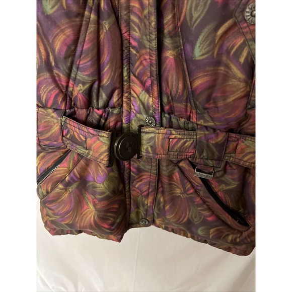 Edelweiss Vintage Women's Skiwear Yellowstone Camouflage Small Hibiscus Jacket - Picture 5 of 12